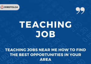 teaching jobs near me